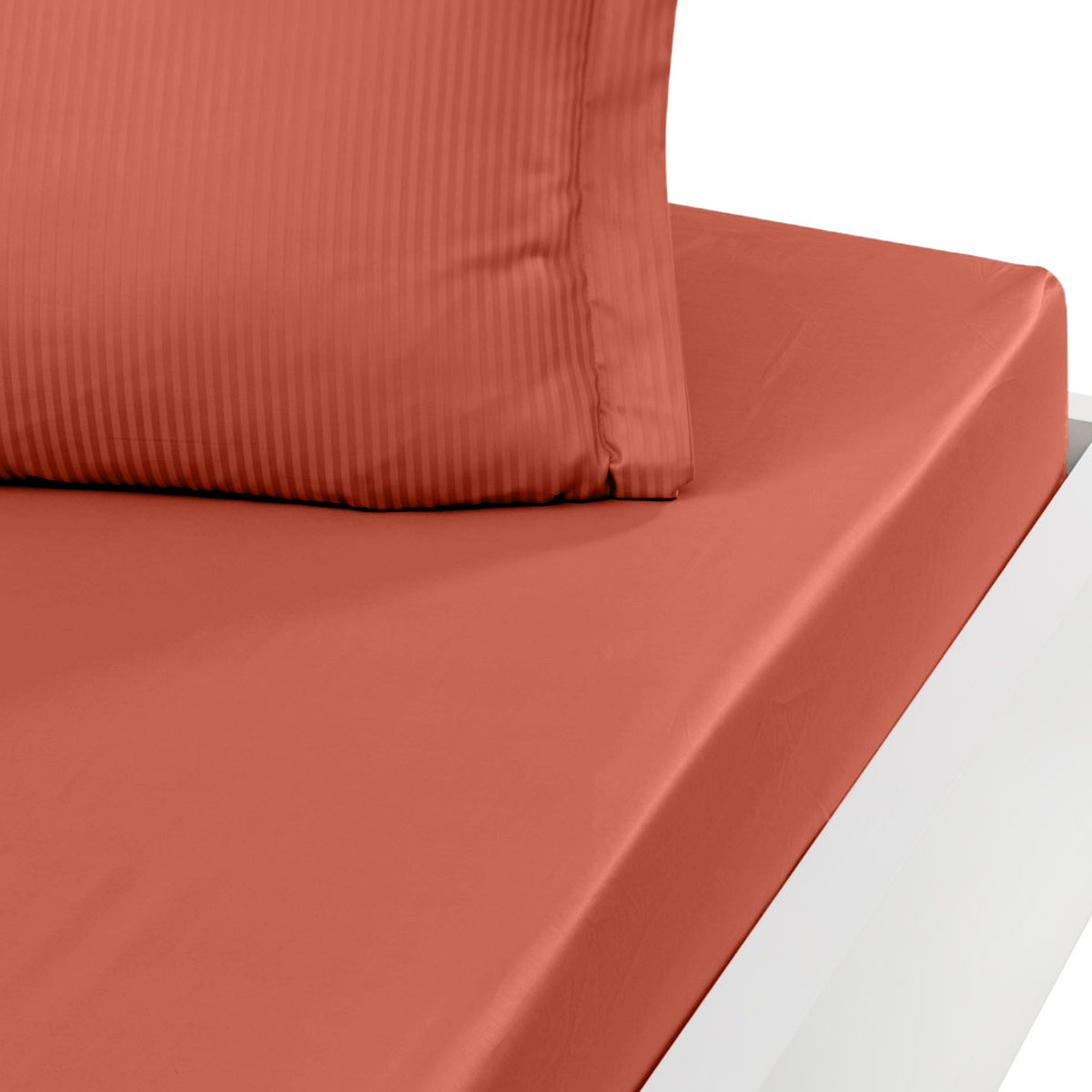 Voir la diapositive 1 : Sensei Maison Drap housse uni satin de coton bonnet 30 cm VERSALUXE