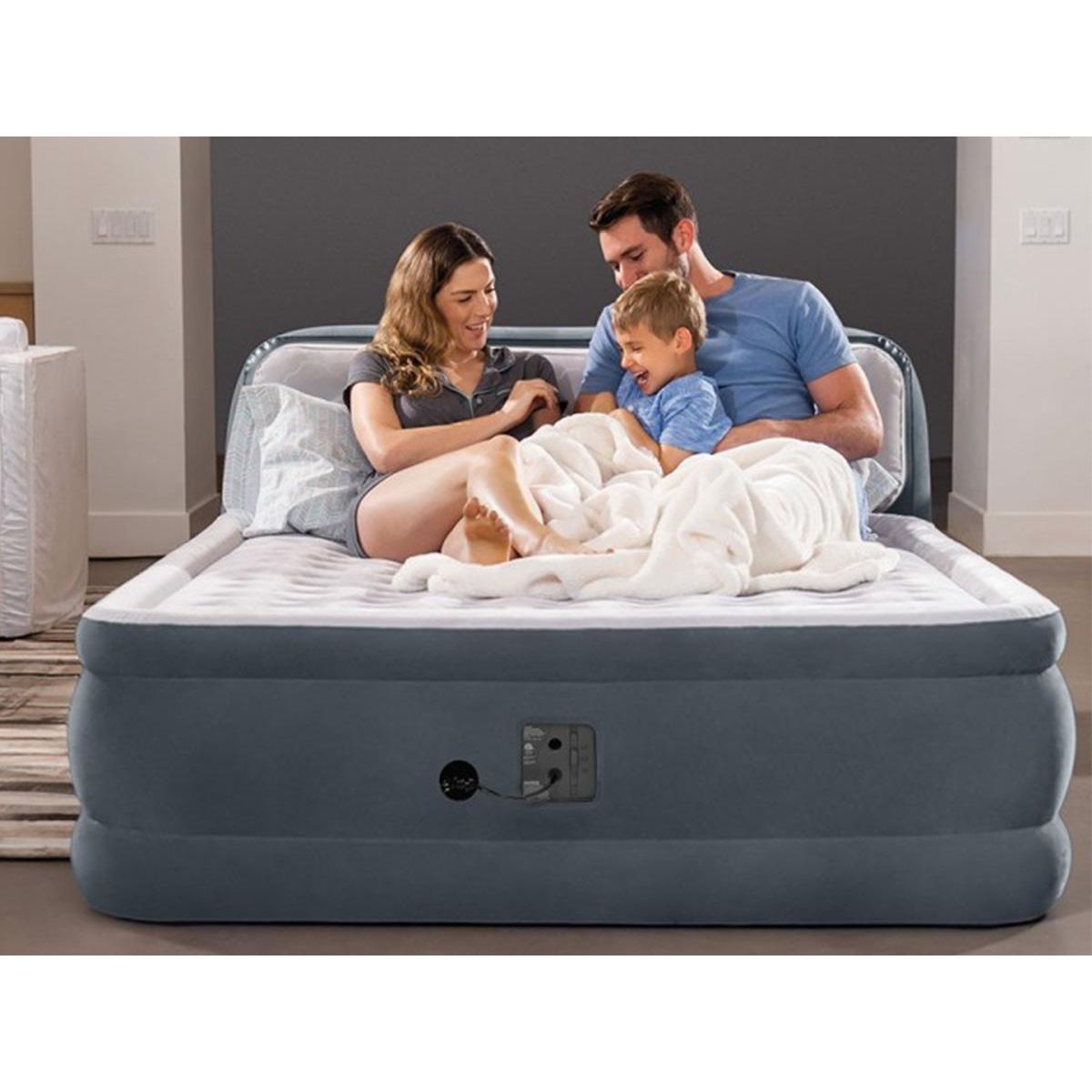INTEX Matelas gonflable Ultra Plush Headboard 2 places - Intex