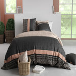 ATELIER DU COTON Parure Housse De Couette 100% Coton 57fils Obsi. Coloris disponibles : Multicolore