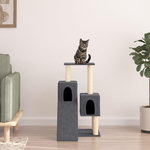 VIDAXL Arbre a chat avec griffoirs en sisal Gris fonce 82 cm