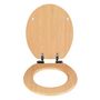 Voir la diapositive 3 : Wenko Abattant WC en MDF design bois d'hêtre - Marron