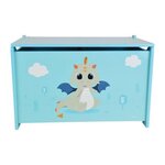 Fun House LEON LE DRAGON Coffre a jouets en bois +- 40 x 58 x 36 cm pour enfant