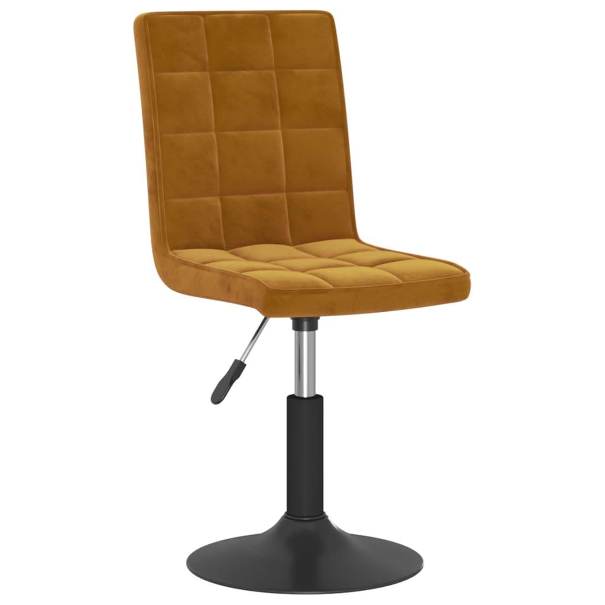 Voir la diapositive 3 : VIDAXL Chaises pivotantes a manger lot de 4 marron velours