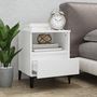 Voir la diapositive 3 : VIDAXL Tables de chevet 2 pcs Blanc 40x35x50 cm