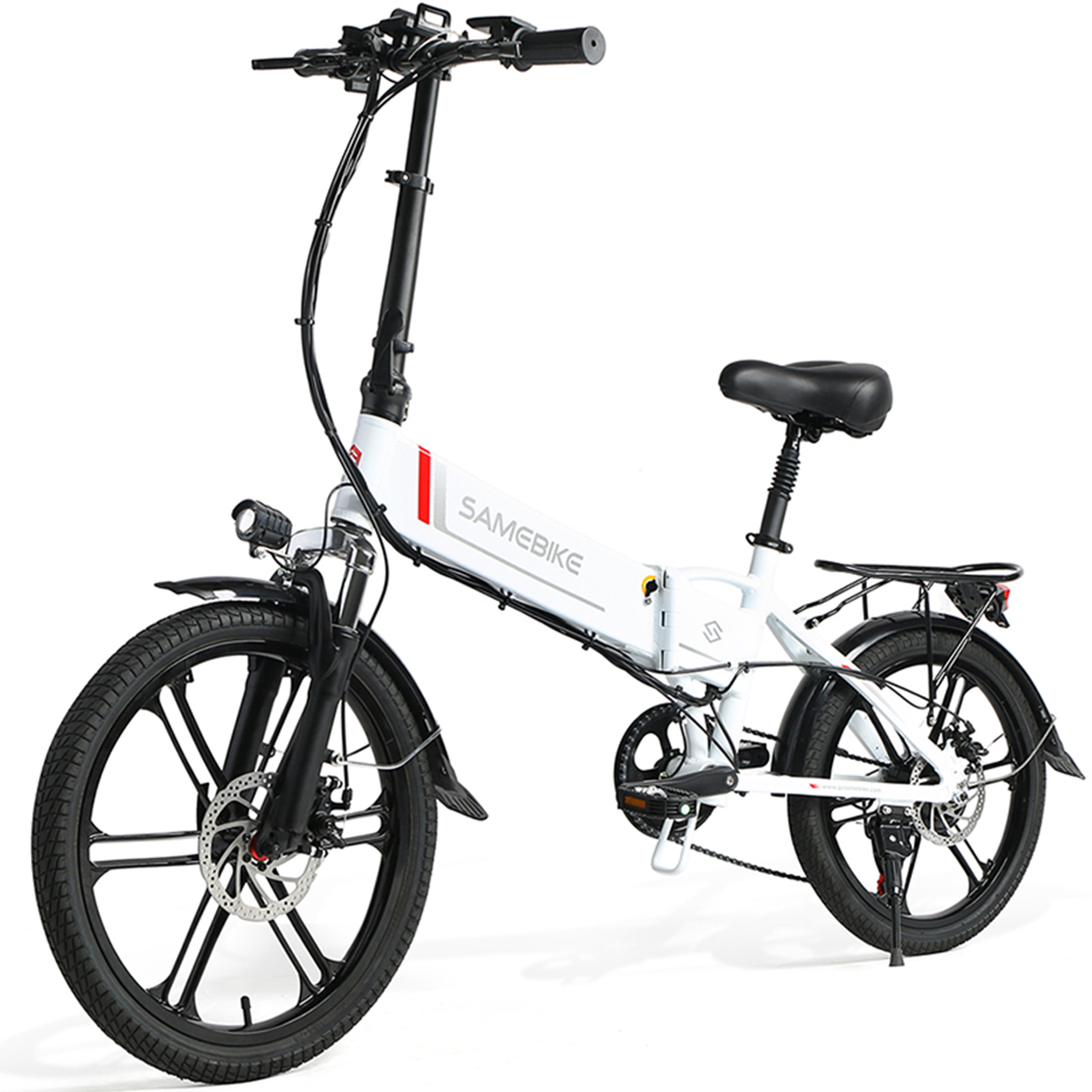 Voir la diapositive 1 : SAMEBIKE Vélo de randonnée électrique pliable Samebike 20LVXD30-II 250 W