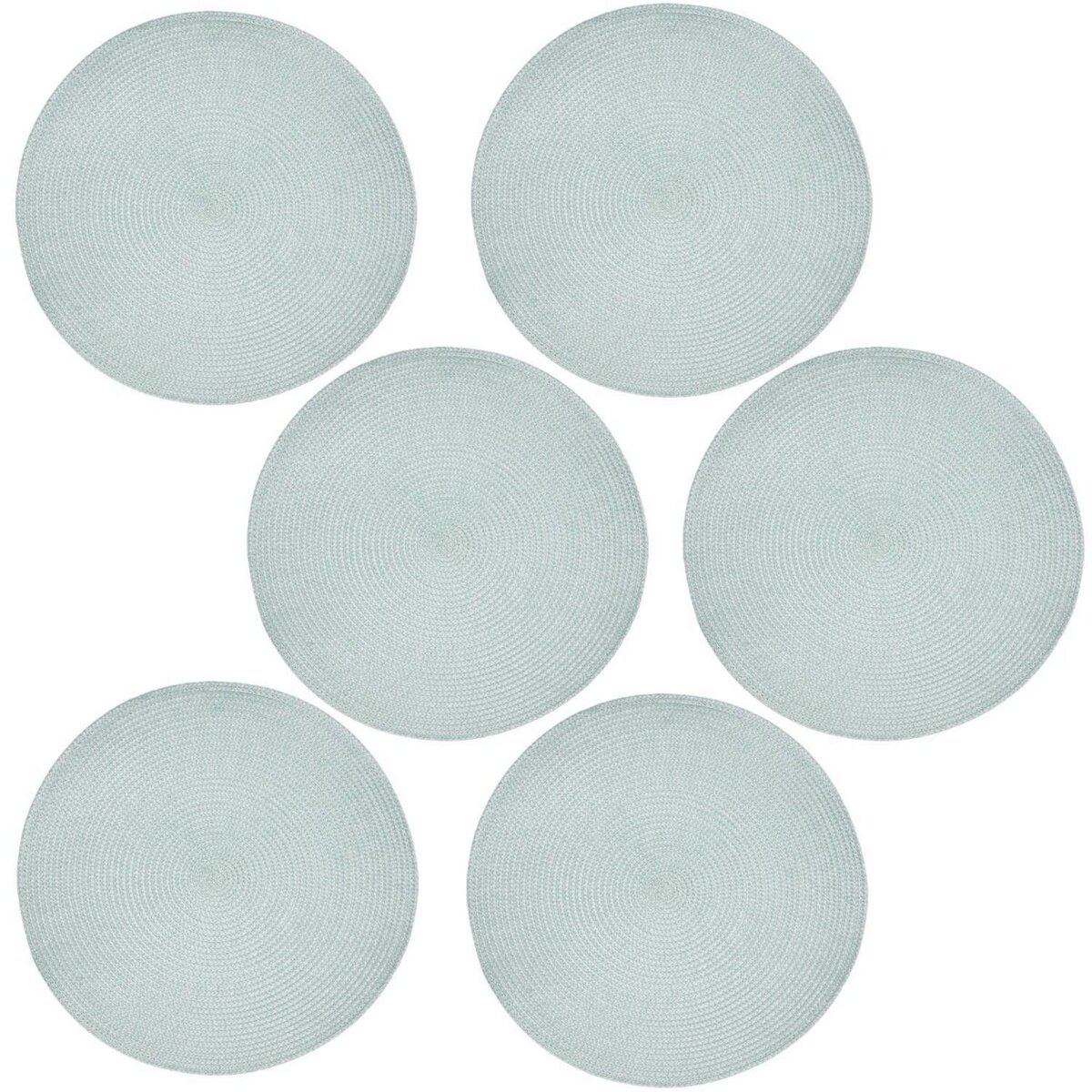 ATMOSPHERA Lot de 6 sets de table tressés AFHIR