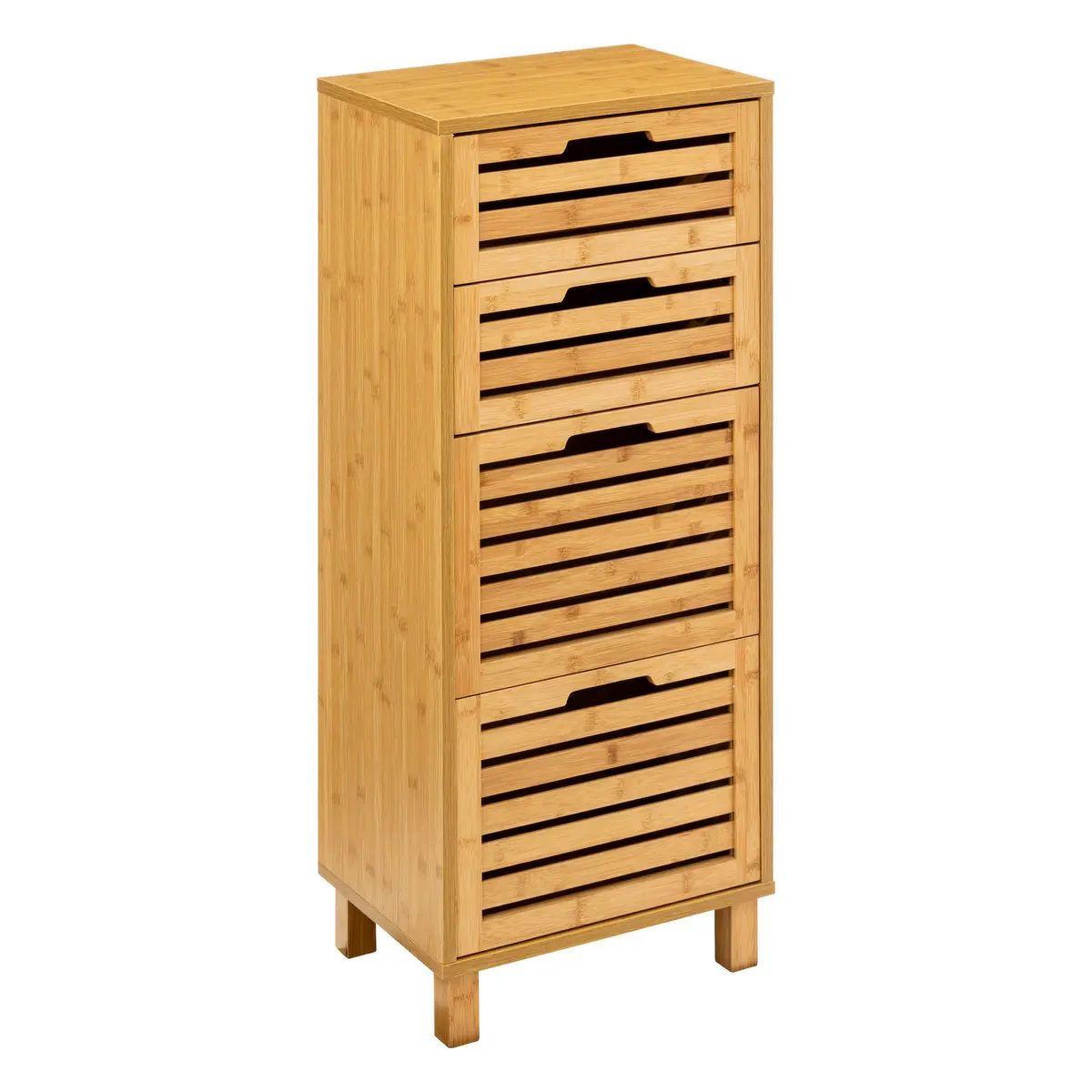 FIVE Meuble 4 tiroirs en bambou  sicela  97cm naturel