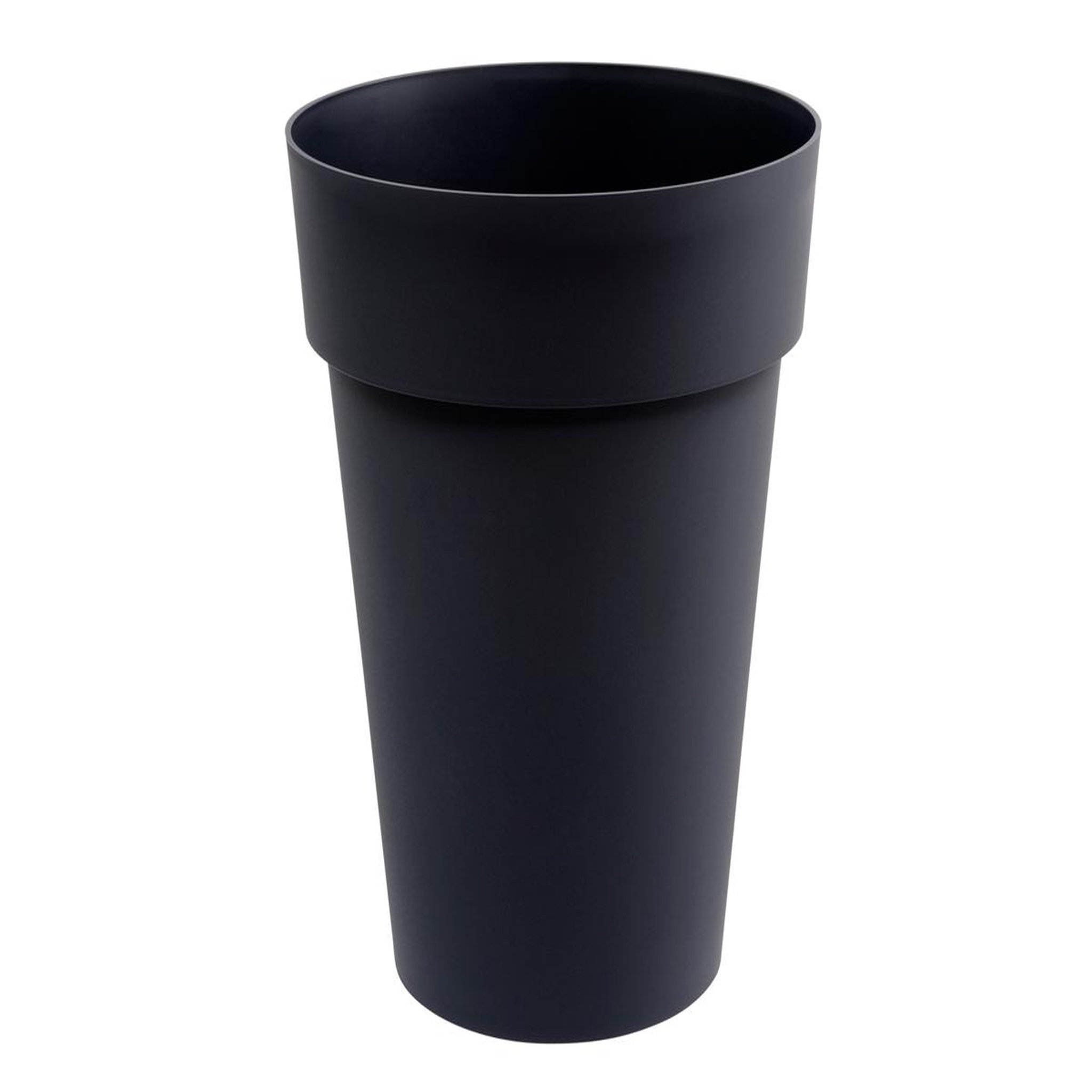 Eda Pot de fleur rond Toscane Ø 44 x H.53 cm - Anthracite - Eda