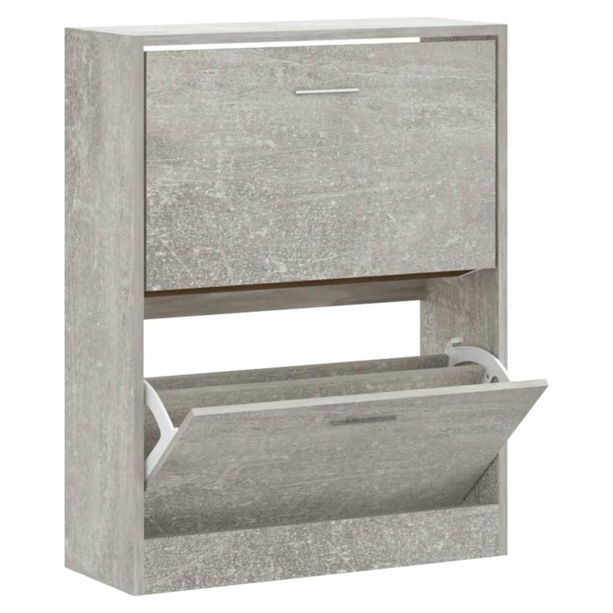 VIDAXL Armoire a chaussures Gris beton 63x24x81 cm Bois d'ingenierie