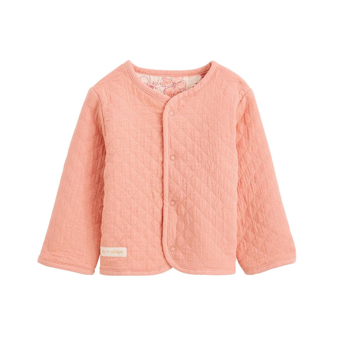 Petit Béguin Veste réversible enfant en gaze de coton Santa Giulia