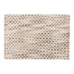 FIVE Tapis de Bain Tressé en Coton  Dégradé  50x75cm Taupe