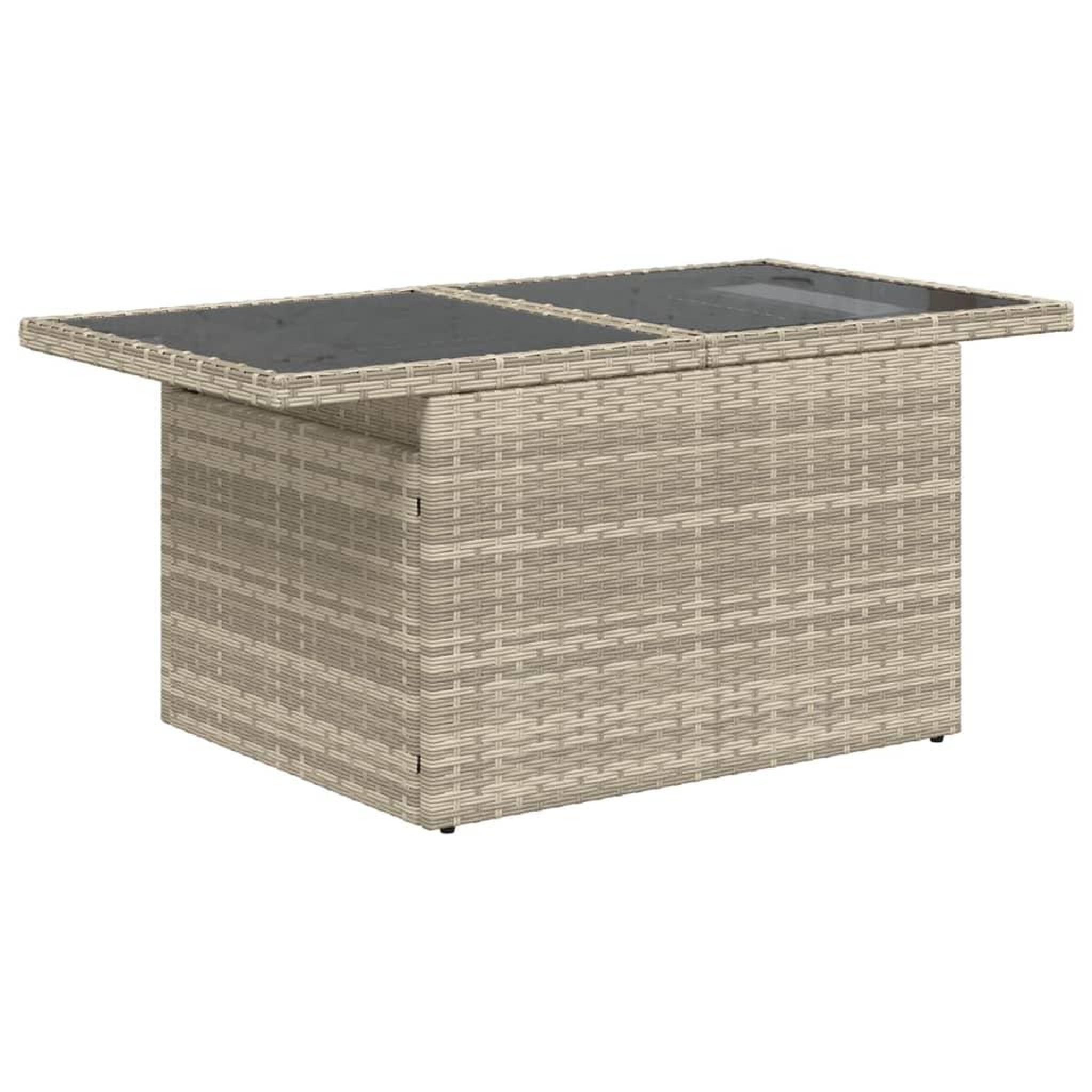 Voir la diapositive 3 : VIDAXL Salon de jardin avec coussins 7 pcs gris clair resine tressee