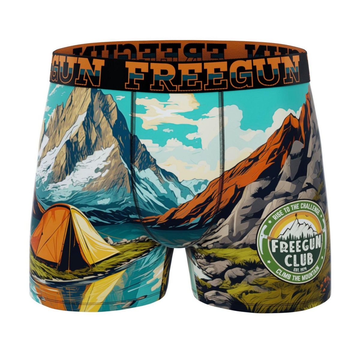 FREEGUN Lot de 5 boxers homme Vintage outdoor