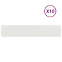 Voir la diapositive 2 : VIDAXL Bordures de pelouse 10 pcs blanc 20x103 cm acier lamine a froid