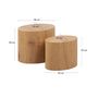 Voir la diapositive 6 : LISA DESIGN Aeryn - lot de 2 tables basses - chêne naturel - 48 et 40 cm