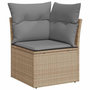 Voir la diapositive 4 : VIDAXL Salon de jardin avec coussins 8 pcs beige resine tressee
