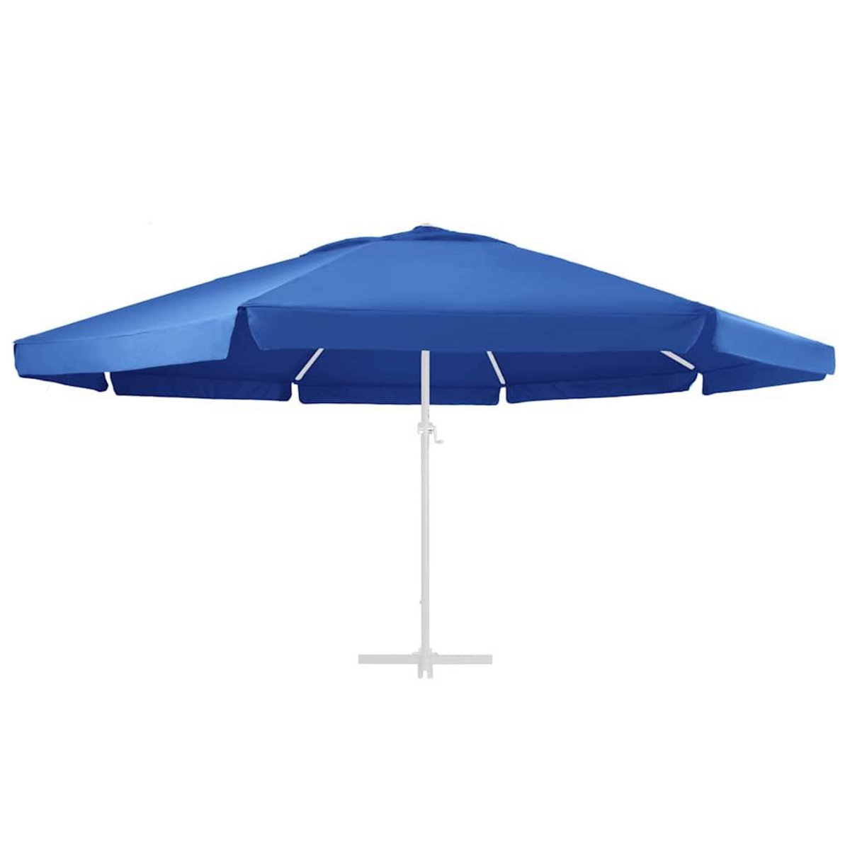 VIDAXL Tissu de remplacement pour parasol d'exterieur Bleu azure 610cm