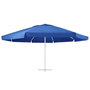 Voir la diapositive 2 : VIDAXL Tissu de remplacement pour parasol d'exterieur Bleu azure 610cm