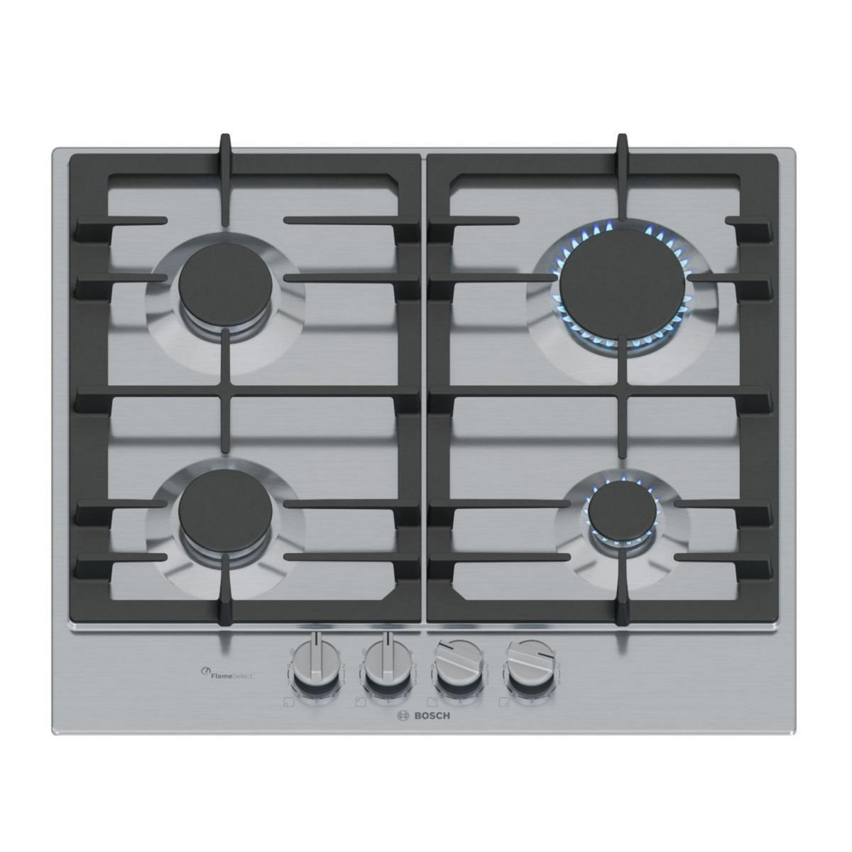 BOSCH Plaque de cuisson gaz 60cm 4 feux 7500w - PCP6A5I90