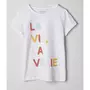 IN EXTENSO T-shirt manches courtes "La vie la vraie" fille