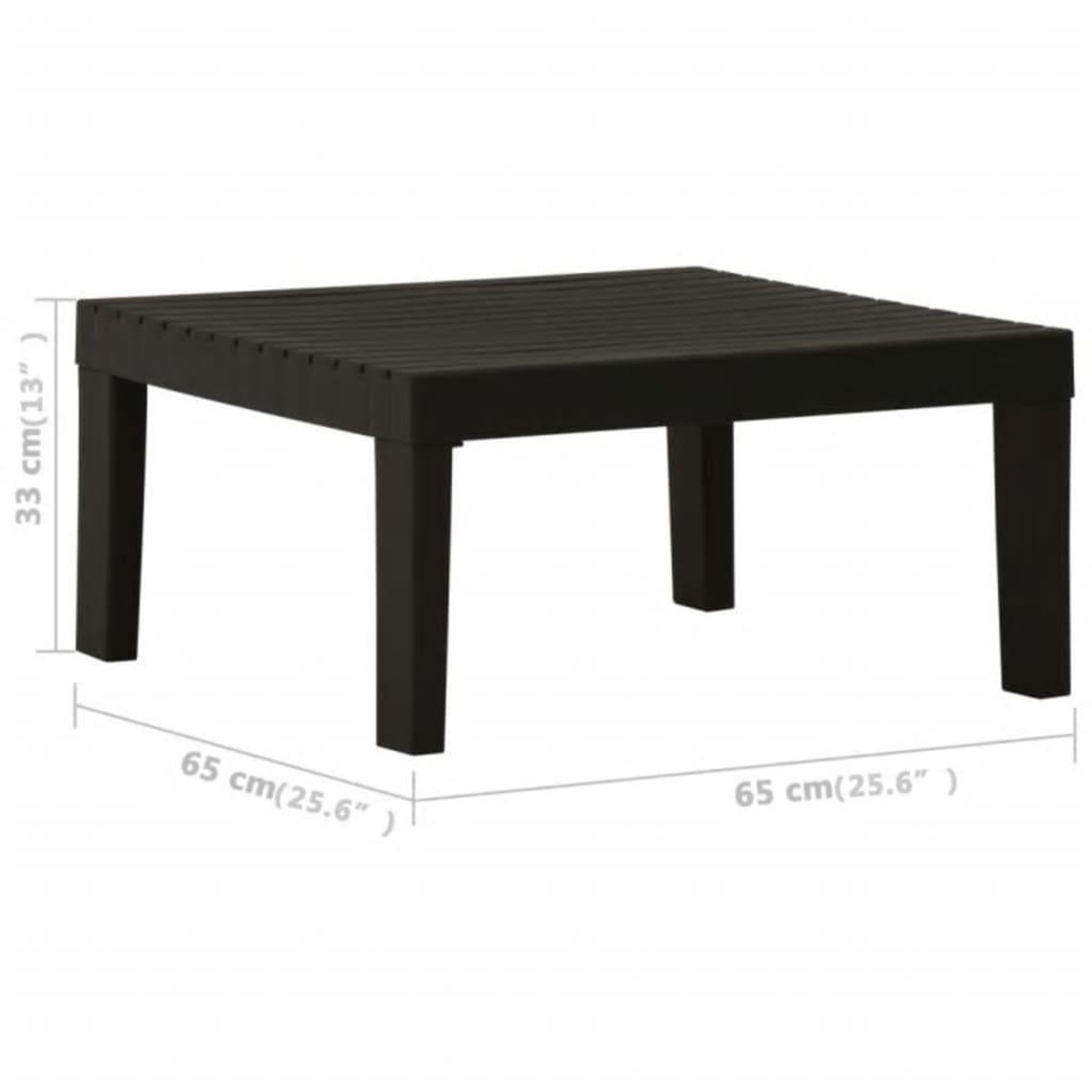 Voir la diapositive 6 : VIDAXL Salon de jardin 6 pcs avec coussins Plastique Gris