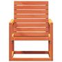 Voir la diapositive 4 : VIDAXL Chaise de jardin cire marron 57,5x63x76 cm bois de pin massif