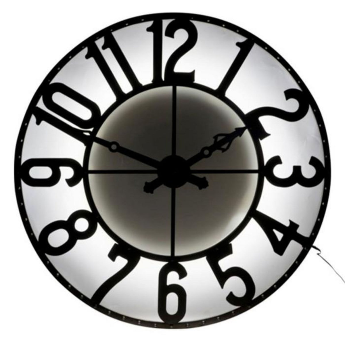 Paris Prix Horloge Murale à Led  Romains  105cm Marron