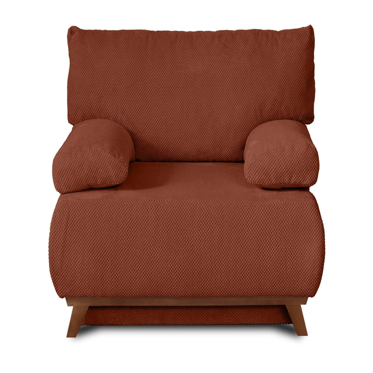 BEST MOBILIER Cristal - fauteuil - convertible avec coffre - en velours texturé