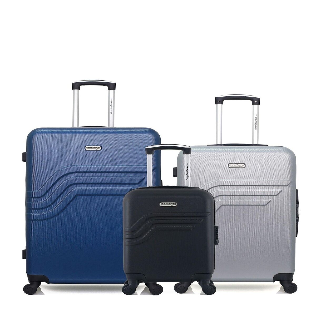 AMERICAN TRAVEL AMERICAN TRAVEL - Lot de 3 - Valises grand format, weekend et cabine XXS QUEENS