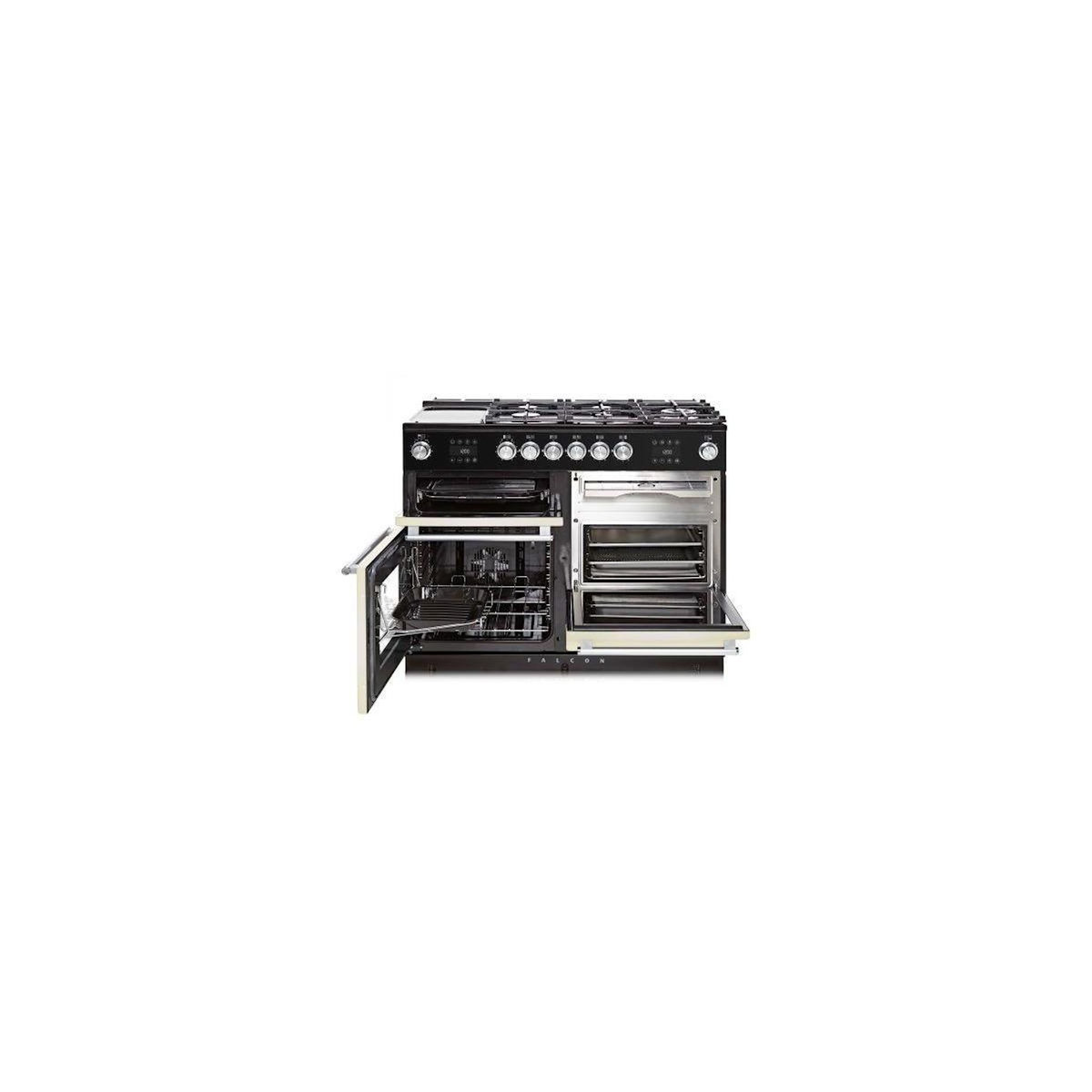 Falcon Piano de cuisson mixte NEXUS STEAM 110 CM IVOIRE/CHROME