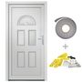 Voir la diapositive 2 : VIDAXL Porte d'entree blanc 88x190 cm PVC