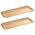 Paris Prix Lot de 2 Plateaux à Cake  Luis  35cm Or