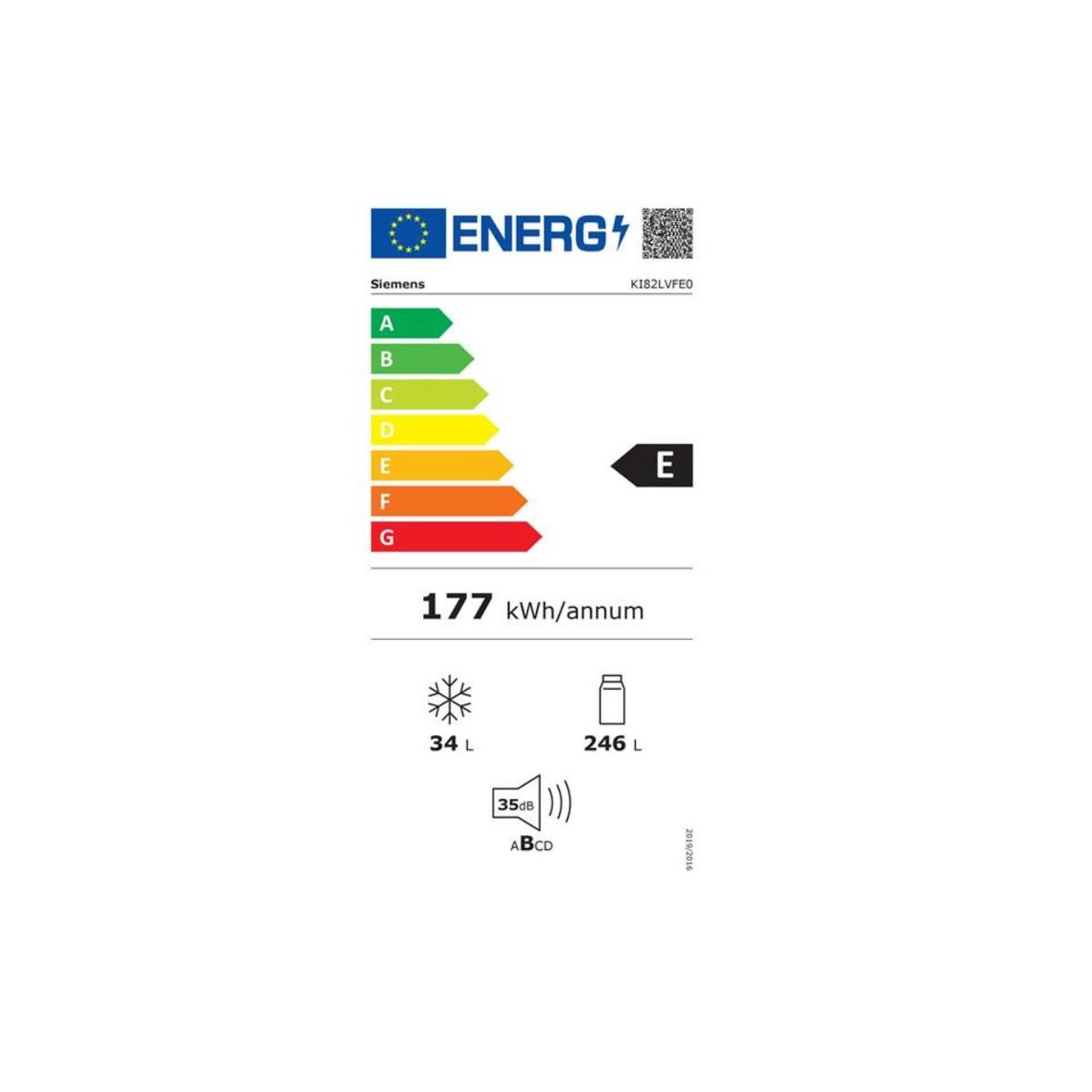 Voir la diapositive 2 : Siemens Réfrigérateur 1 porte intégrable à pantographes 280l - ki82lvfe0