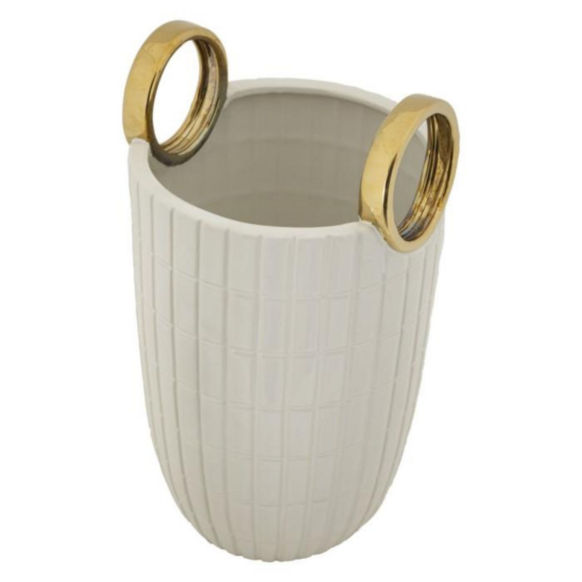 Paris Prix Vase Design en Céramique  Shopping  25cm Blanc