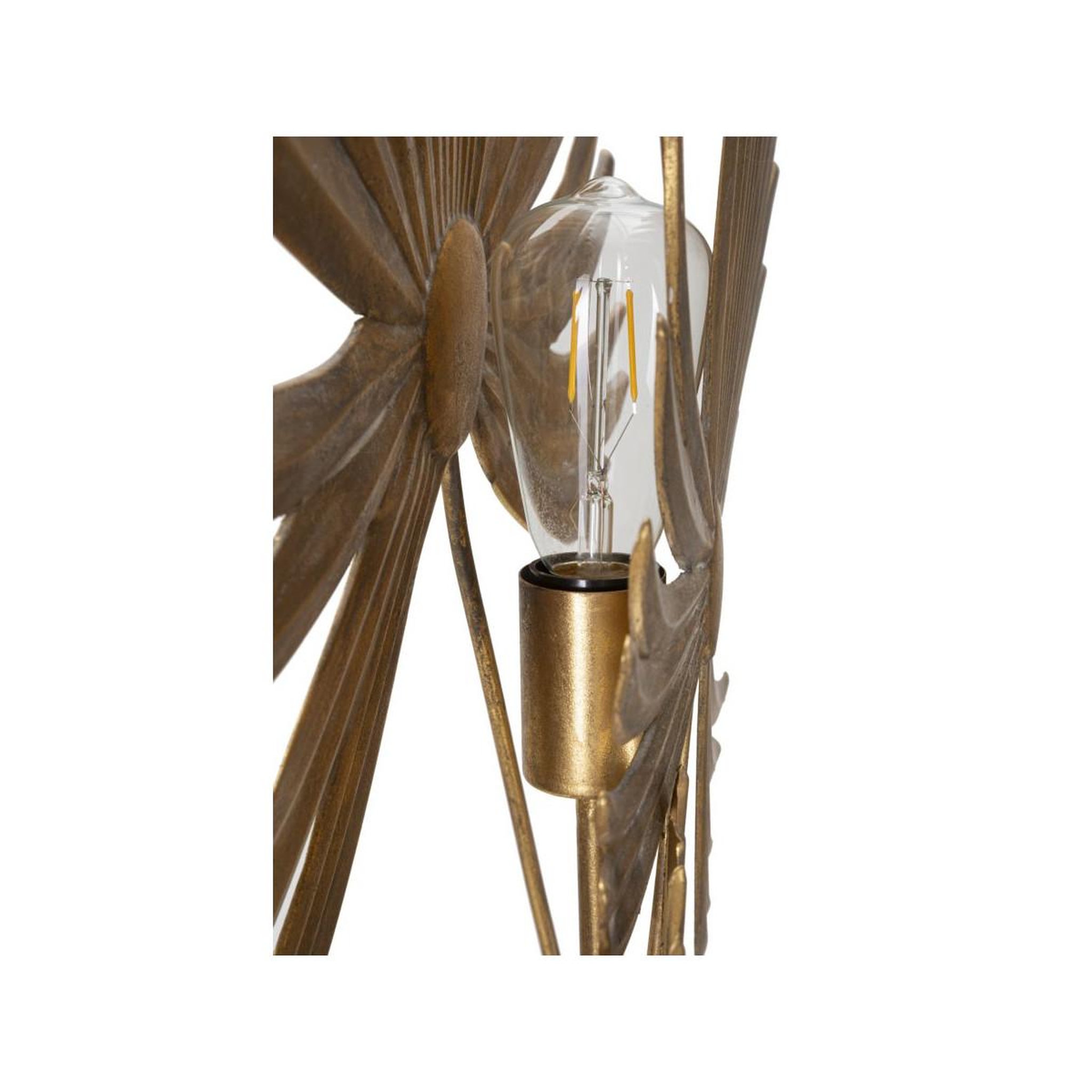 Voir la diapositive 4 : Paris Prix Lampe à poser en métal  exotic  90cm or
