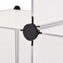Voir la diapositive 4 : VIDAXL Organisateur de rangement cube avec 6 compartiments Blanc