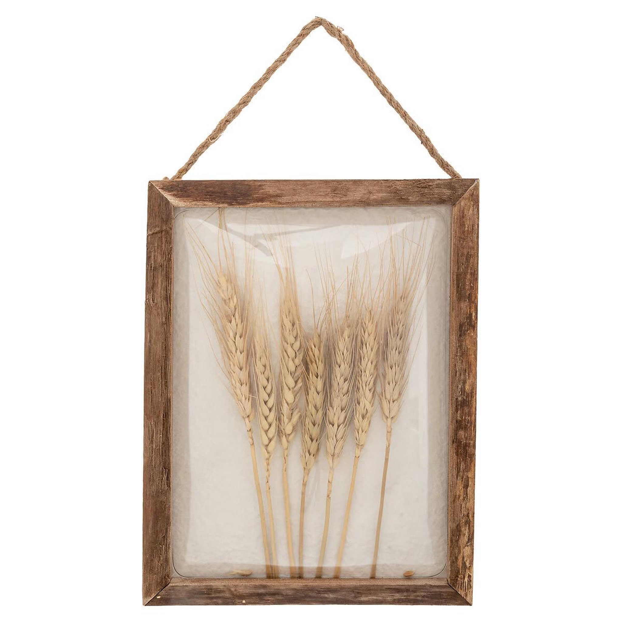 ATMOSPHERA Déco murale bombée blés  jonas  34cm marron