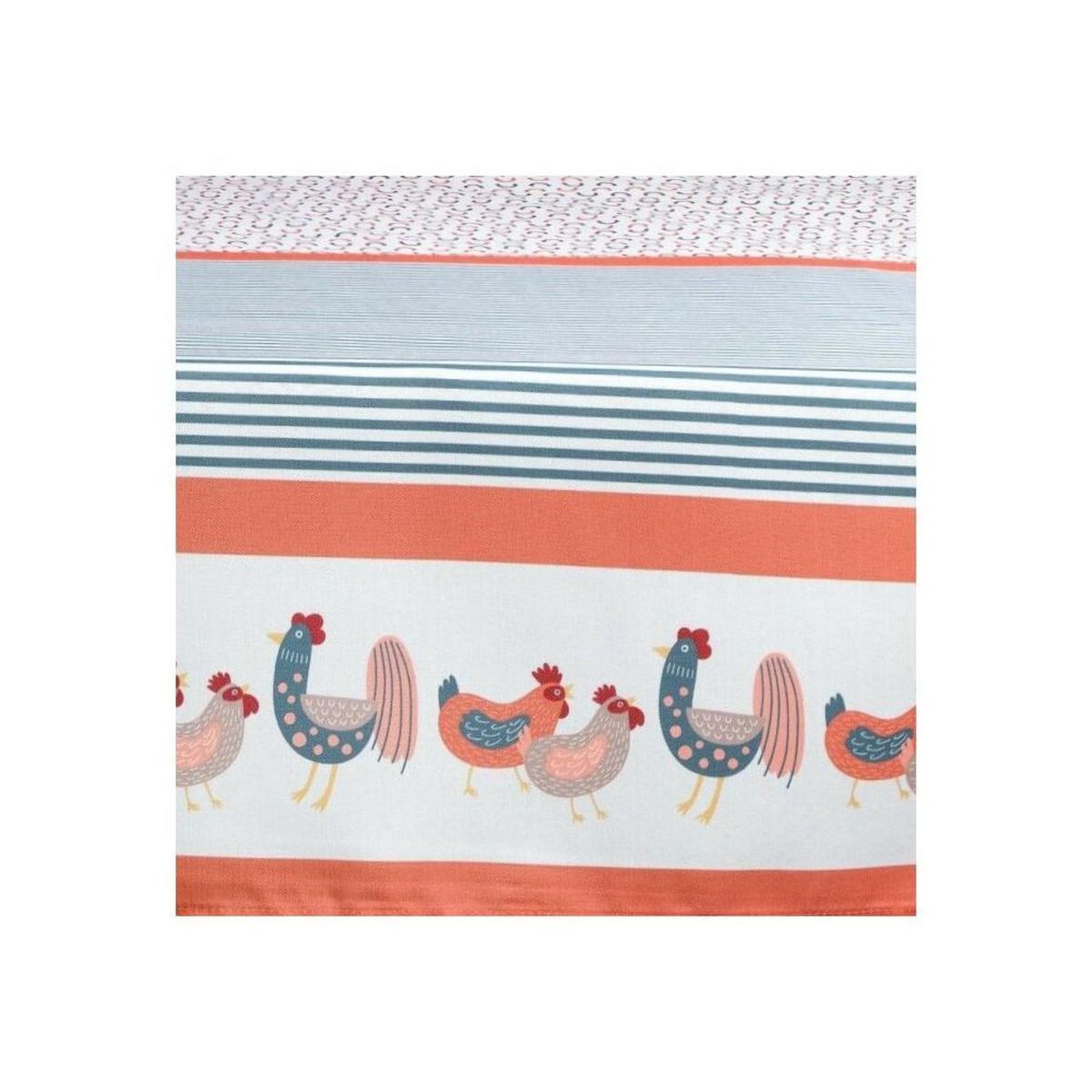 ATELIER DU COTON Nappe rectangulaire 150x250 cm Poule ou Coq
