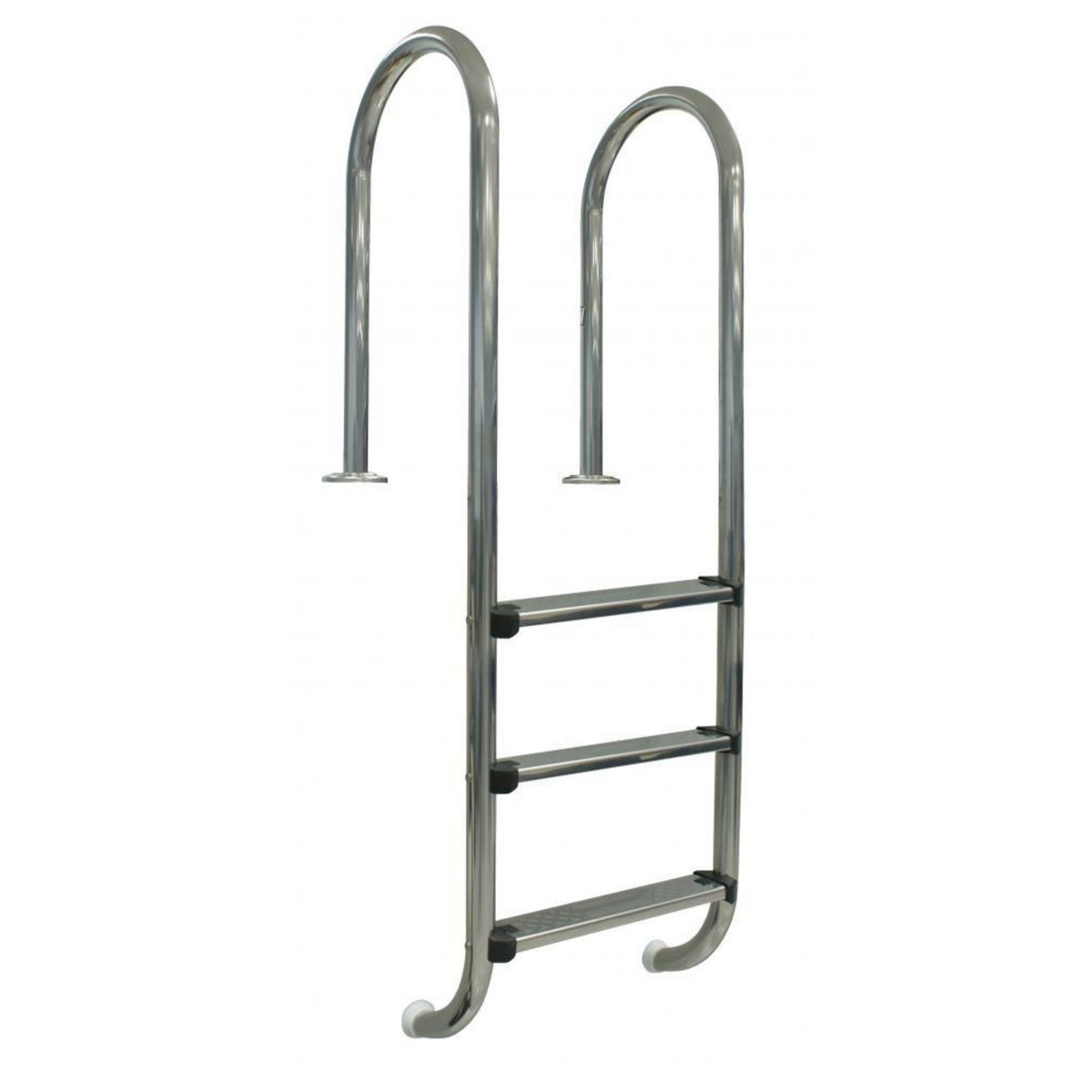 GRE Echelle murale inox pour piscine enterrée, 3 marches 1,20m