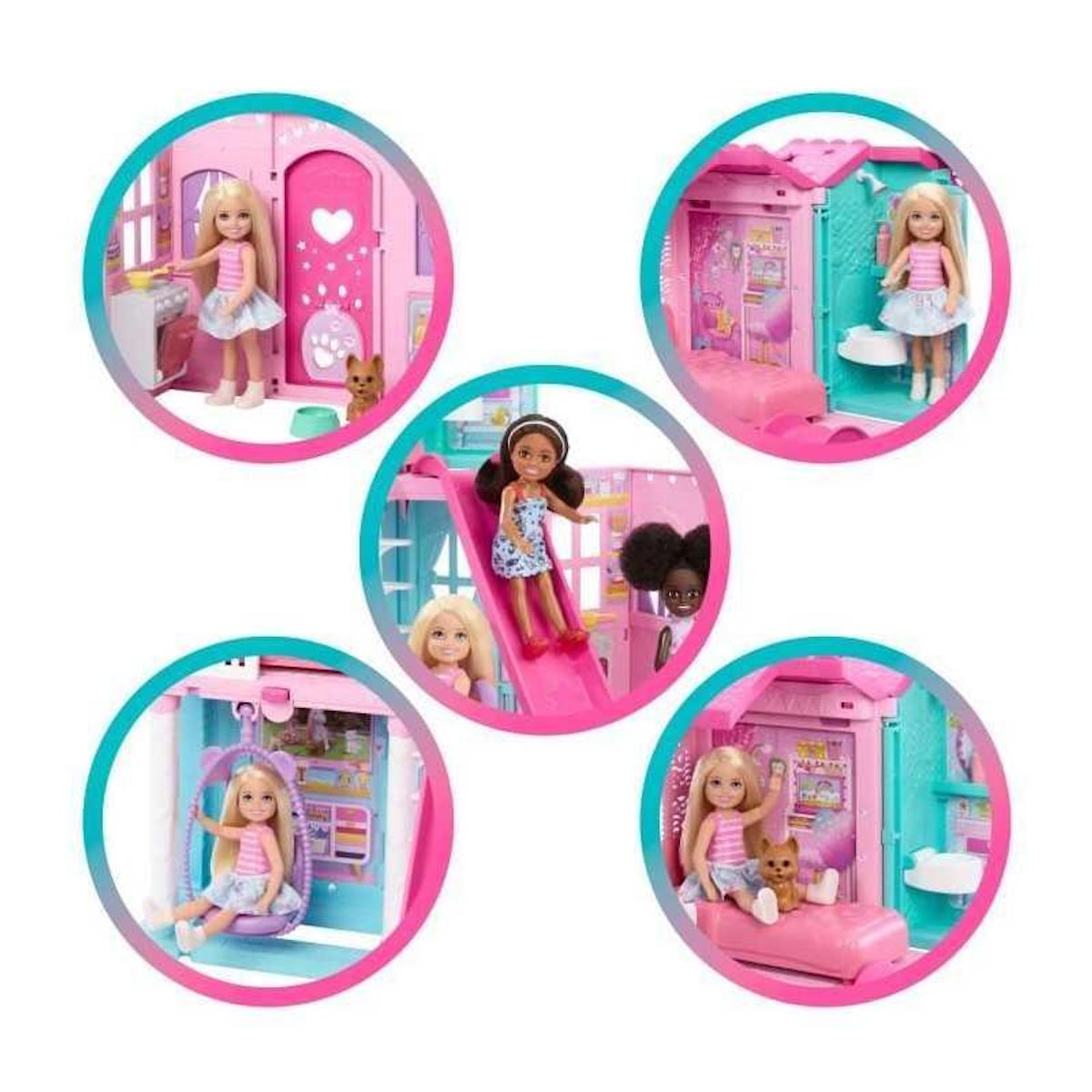 BARBIE Barbie - Coffret La maison transformable de Chelsea - Avec accessoires - Barbie - JFW49