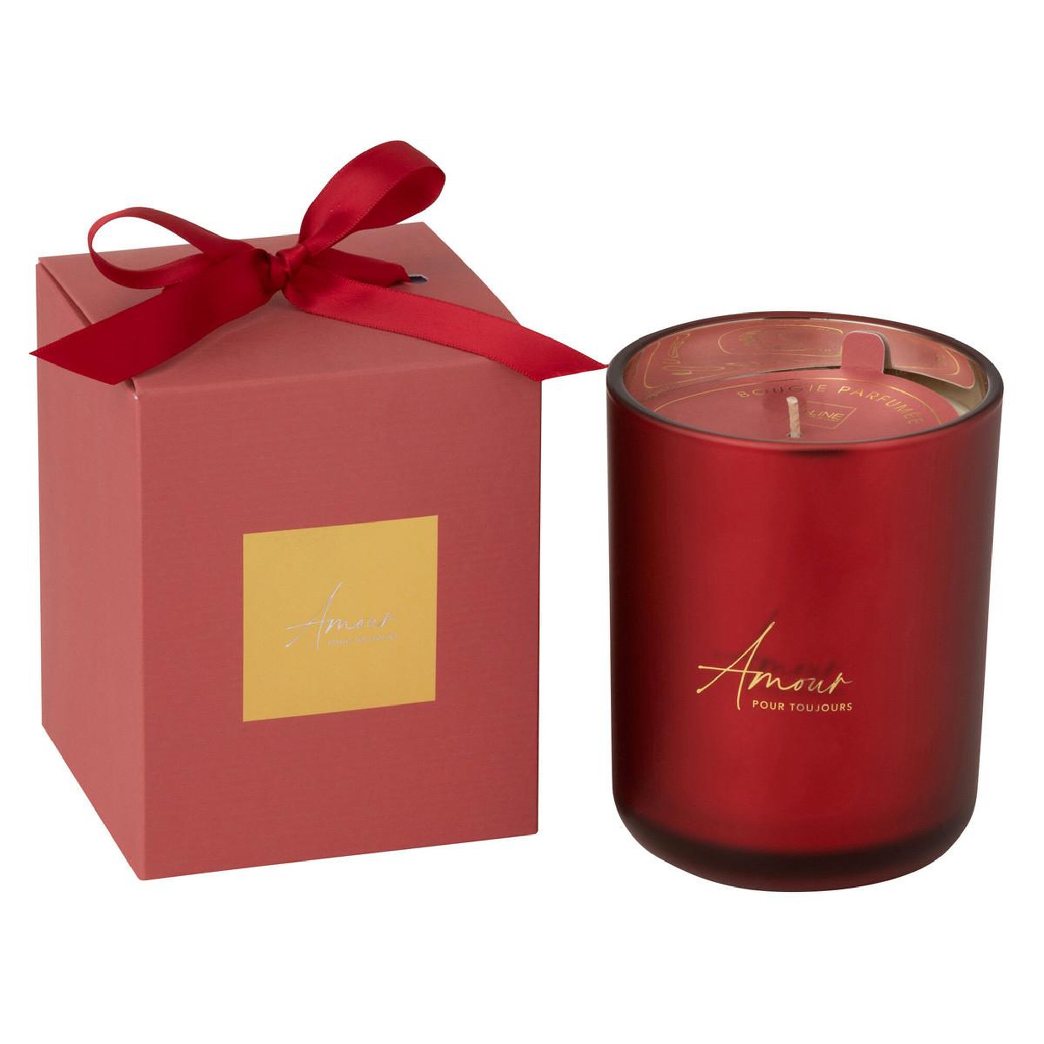 J-LINE Bougie Parfumée  Cloe  14cm Mimosa & Rose