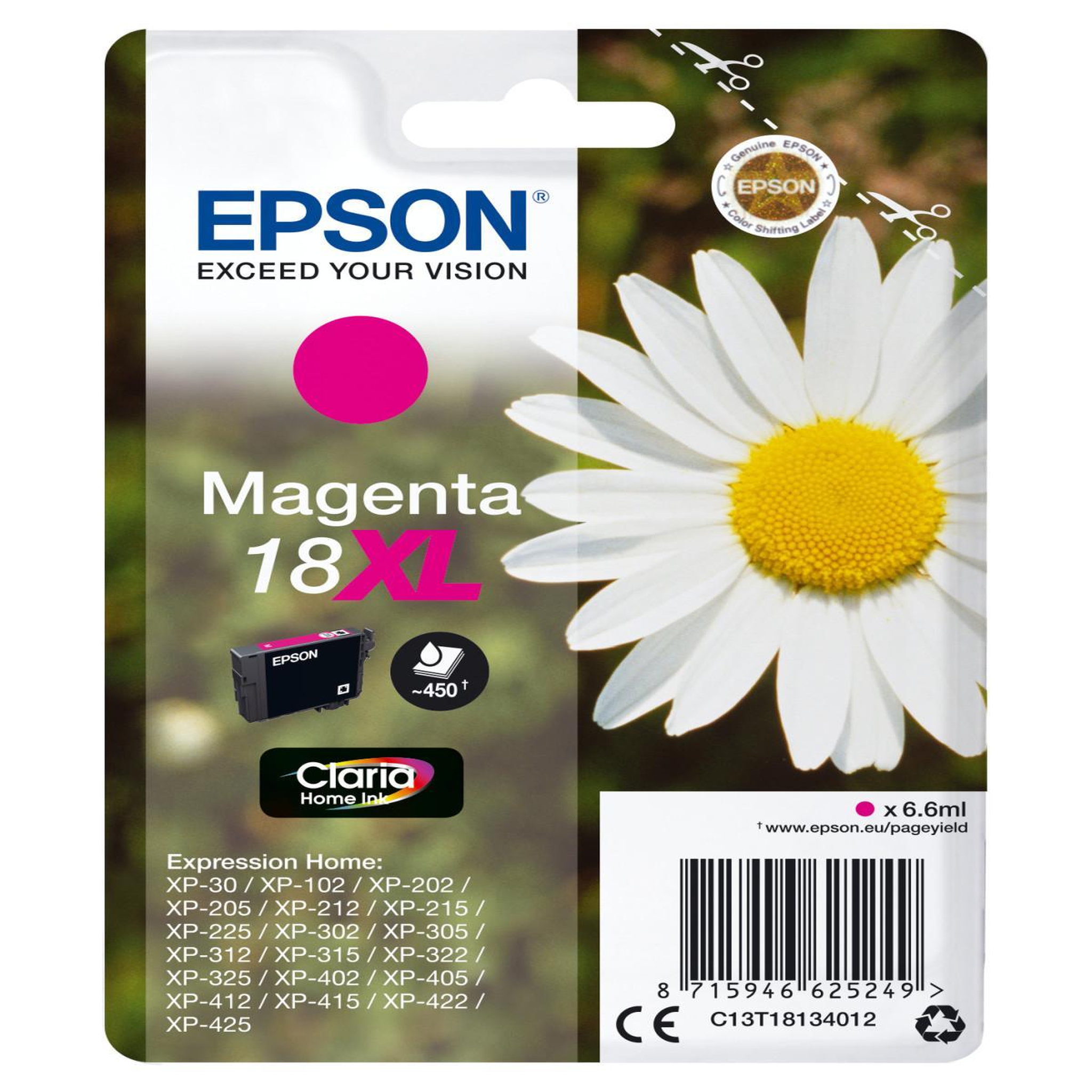 Epson Epson daisy cartouche  pâquerette  18xl - encre claria home m