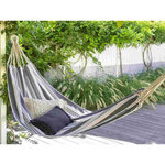 HESPERIDE Toile hamac coton à rayures Elozio Gris - Hespéride