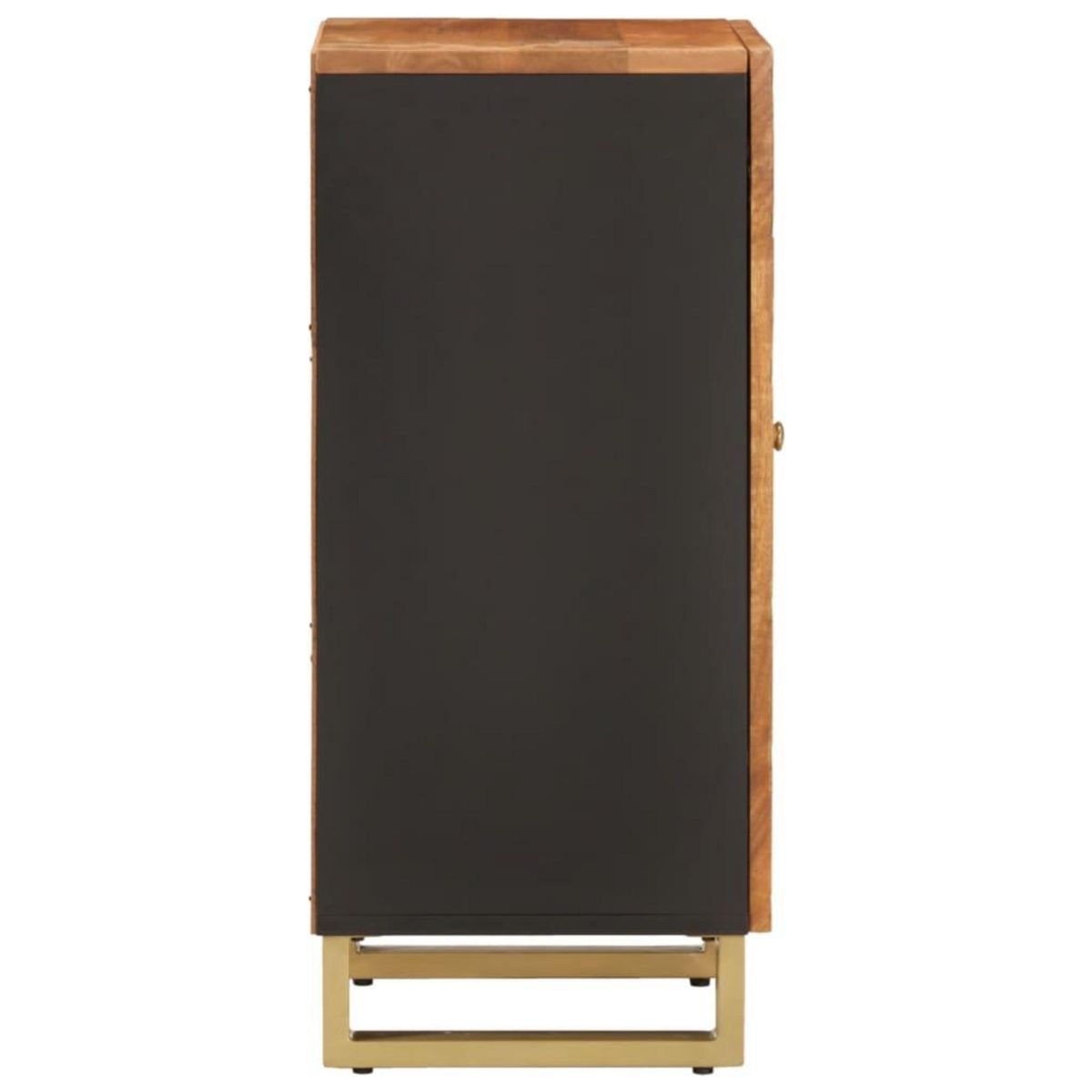 VIDAXL Armoire laterale marron et noir 40x33,5x75 cm bois de manguier