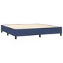 Voir la diapositive 5 : VIDAXL Sommier a lattes de lit matelas LED Bleu 200x200 cm Tissu