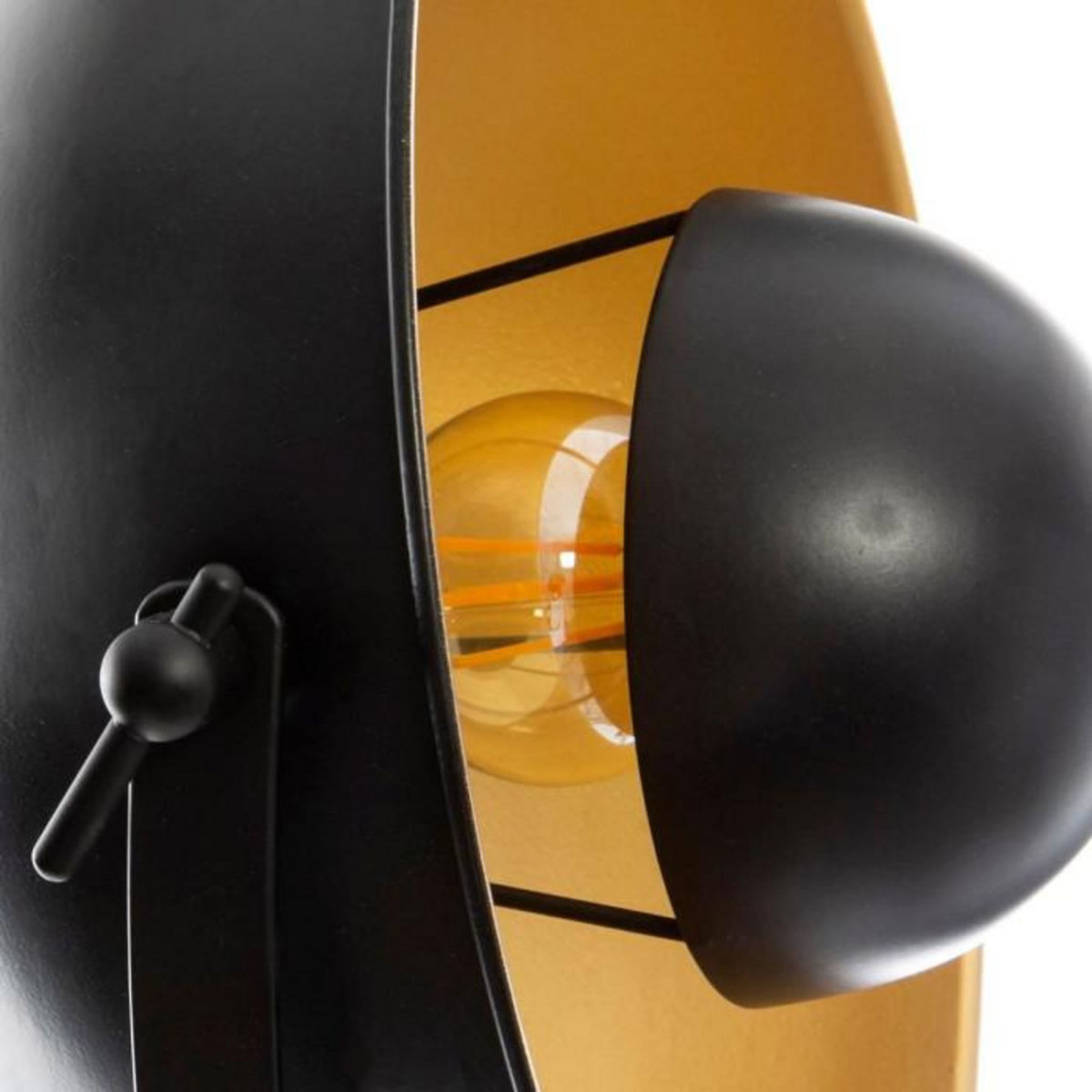 ATMOSPHERA Lampadaire Trépied Design  Lahti  156cm Noir & Or