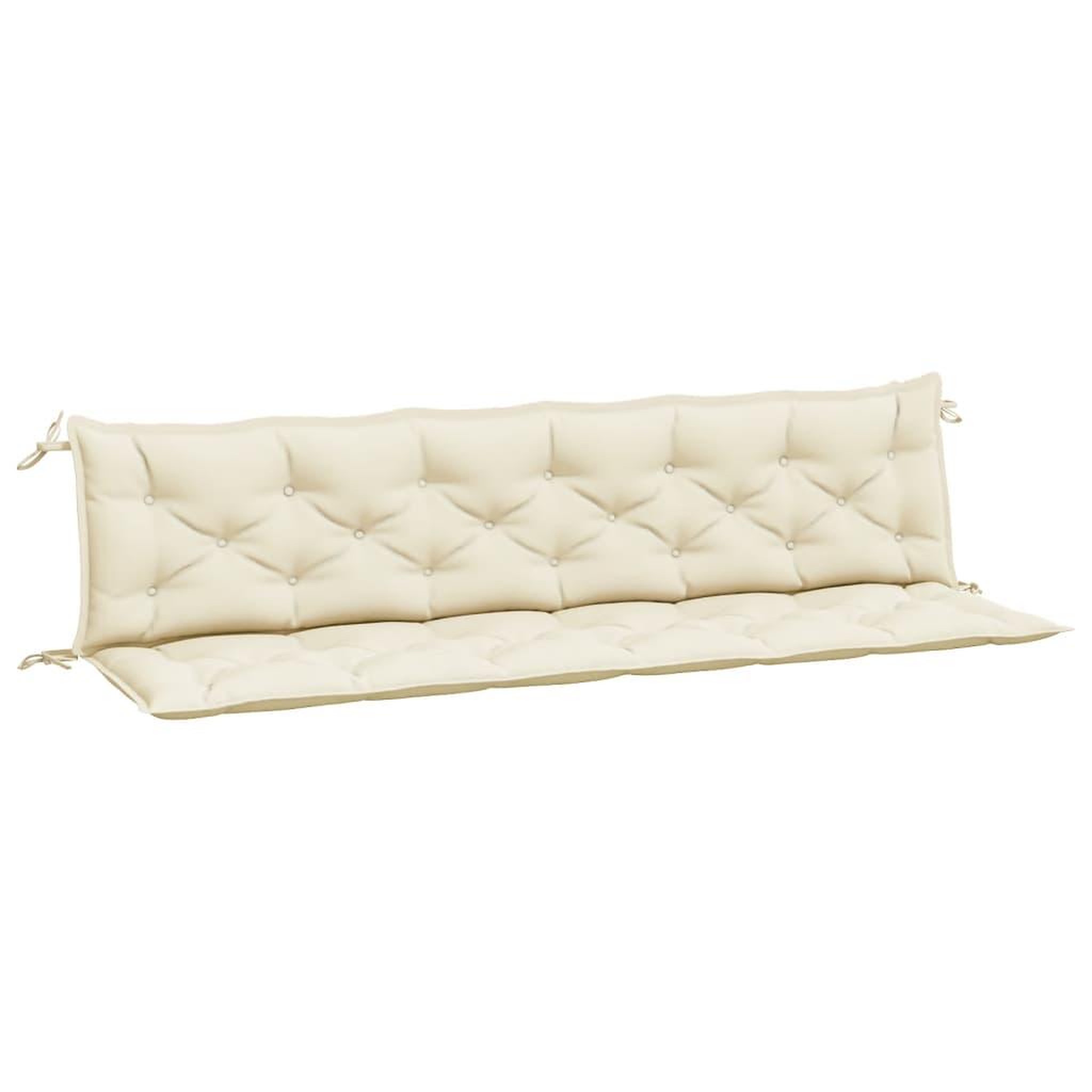 Voir la diapositive 2 : VIDAXL Coussins de banc de jardin lot de 2 blanc creme tissu Oxford