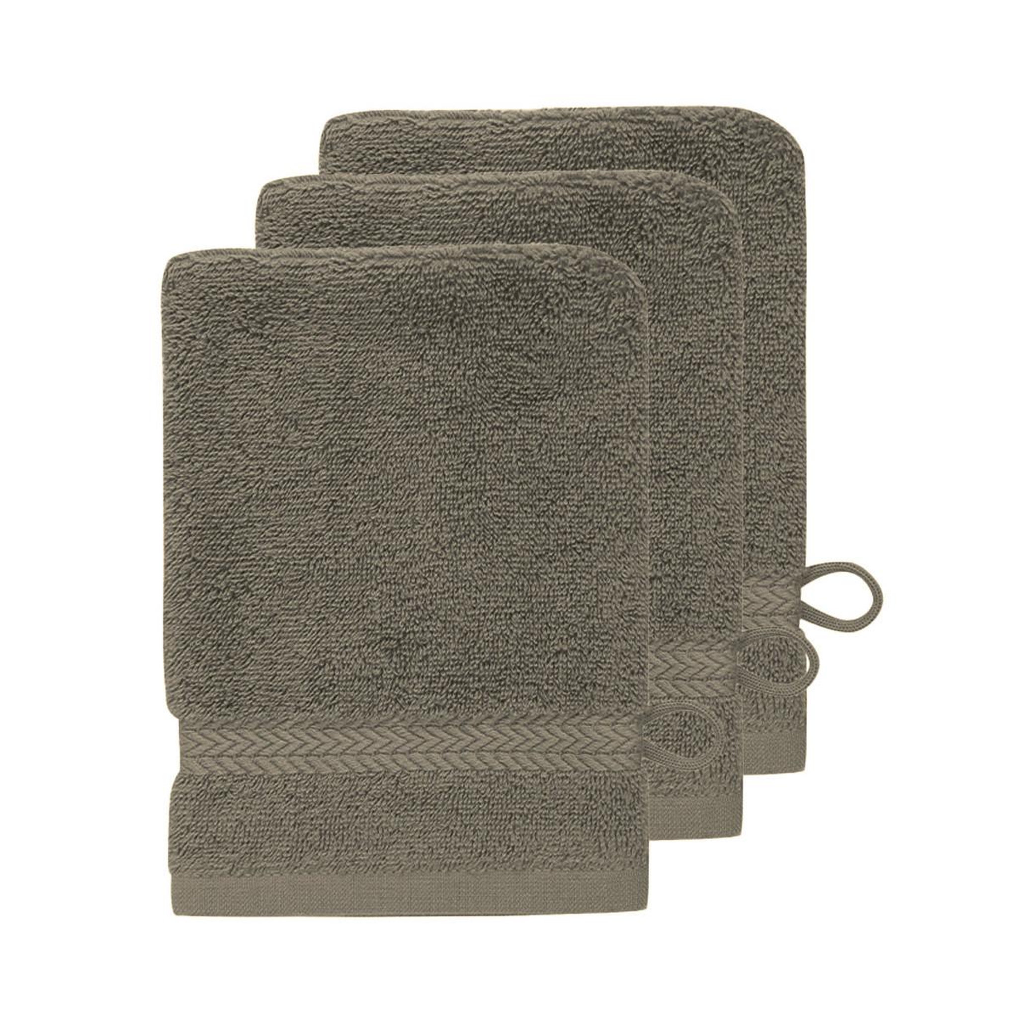 Voir la diapositive 1 : Sensei Maison Lot de 3 gants de toilette 550 g/m² LUXURY - 16x22 cm