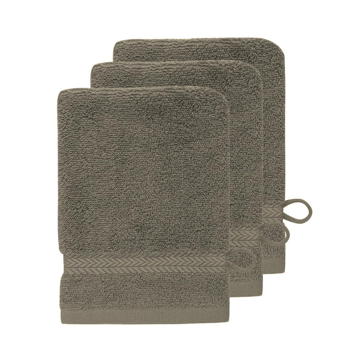 Sensei Maison Lot de 3 gants de toilette 550 g/m² LUXURY - 16x22 cm