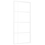 Voir la diapositive 2 : VIDAXL Porte coulissante Verre ESG et aluminium 90x205 cm Blanc